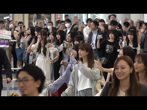 Nogizaka46 (乃木坂46) Hong Kong Airport Arrival 20240626 (Tokyo Haneda→Hong Kong)